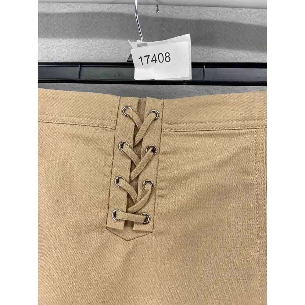 Talbots Skirt Womens‎ Sz 14 Tan Beige Lace Front Pencil Straight Slit Career - Picture 11 of 11